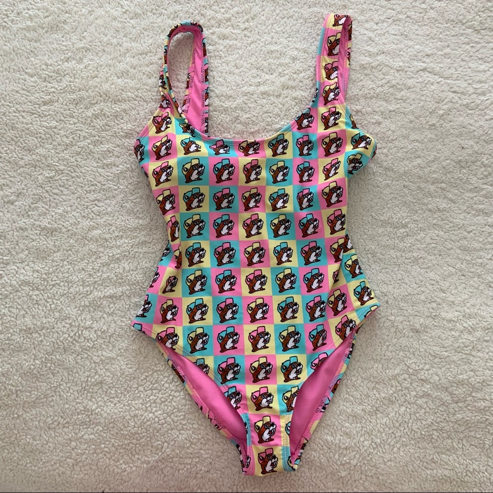 Funky Pop Art One Piece Swim Suit